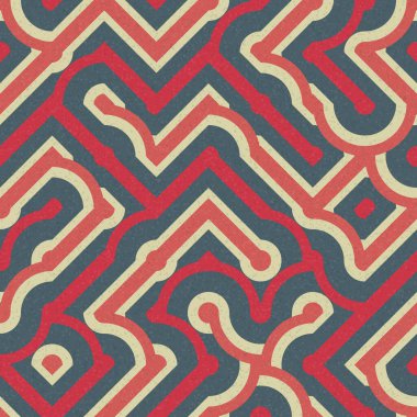 Soyut Geometrik Desen üretken hesaplama sanatı çizimi