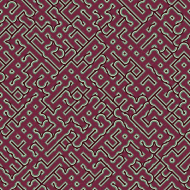 Soyut Geometrik Desen üretken hesaplama sanatı çizimi