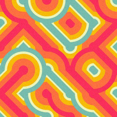 Soyut Geometrik Desen üretken hesaplama sanatı çizimi