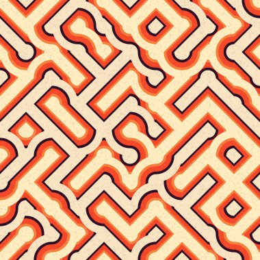 Soyut Geometrik Desen üretken hesaplama sanatı çizimi