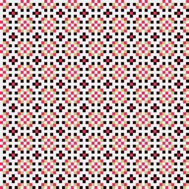 Soyut çapraz desenli üretken hesaplama sanatı çizimi