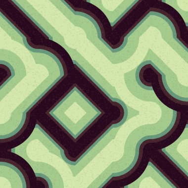 Soyut Geometrik Desen üretken hesaplama sanatı çizimi