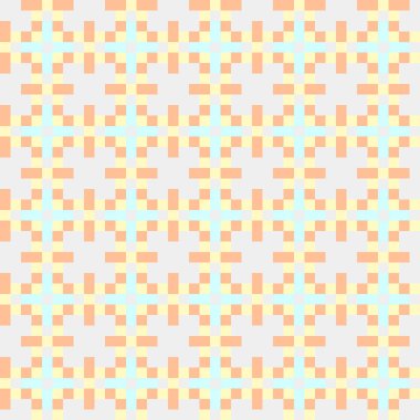 Soyut çapraz desenli üretken hesaplama sanatı çizimi