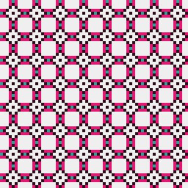 Soyut çapraz desen, üretken hesaplama sanatı illüstrasyonu 