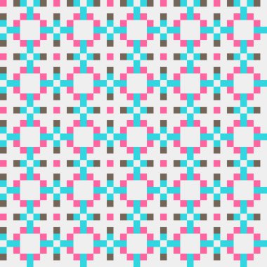 Soyut çapraz desen, üretken hesaplama sanatı illüstrasyonu 