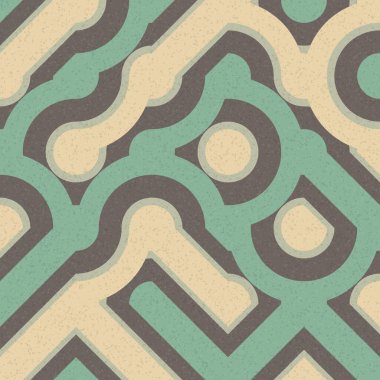 Soyut Geometrik Desen üretken hesaplama sanatı çizimi