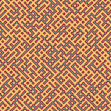 Soyut Geometrik Desen üretken hesaplama sanatı çizimi