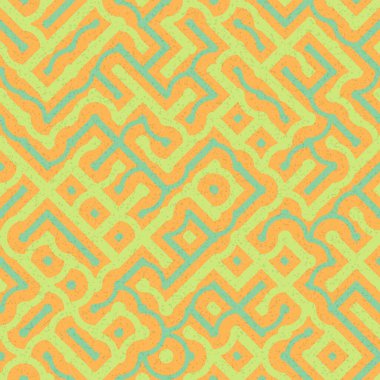 Soyut Geometrik Desen üretken hesaplama sanatı çizimi