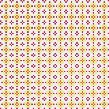 Soyut çapraz desenli üretken hesaplama sanatı çizimi