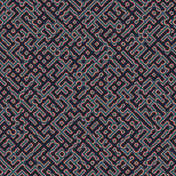 Abstrakte Geometrische Muster Generative Computergestützte Kunstillustration — Stockvektor