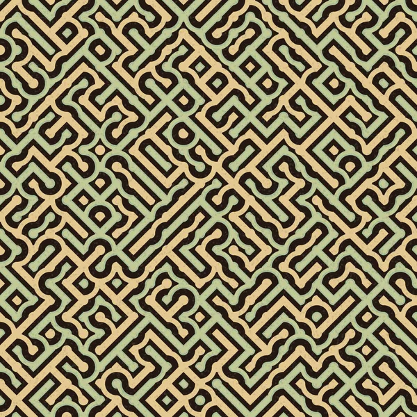 Abstrakte Geometrische Muster Generative Computergestützte Kunstillustration — Stockvektor