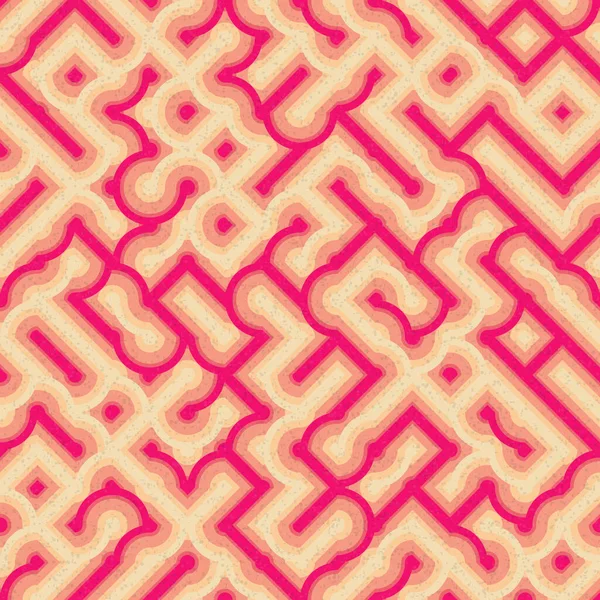 Abstrakte Geometrische Muster Generative Computergestützte Kunstillustration — Stockvektor