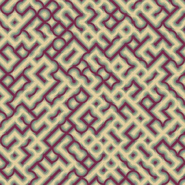 Soyut Geometrik Desen üretken hesaplama sanatı çizimi