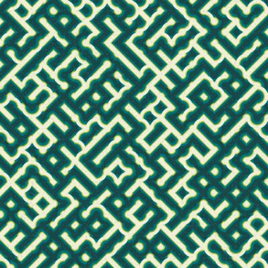 Soyut Geometrik Desen üretken hesaplama sanatı çizimi