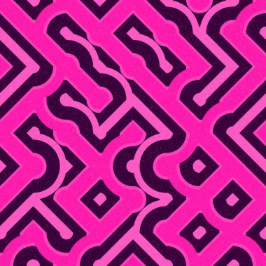 Soyut Geometrik Desen üretken hesaplama sanatı çizimi