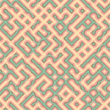 Soyut Geometrik Desen üretken hesaplama sanatı çizimi