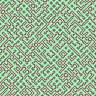 Soyut Geometrik Desen üretken hesaplama sanatı çizimi