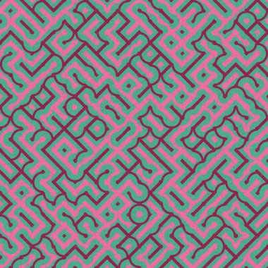 Soyut Geometrik Desen üretken hesaplama sanatı çizimi