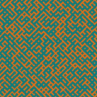 Soyut Geometrik Desen üretken hesaplama sanatı çizimi