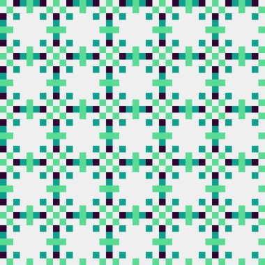 Soyut çapraz desen, üretken hesaplama sanatı illüstrasyonu 