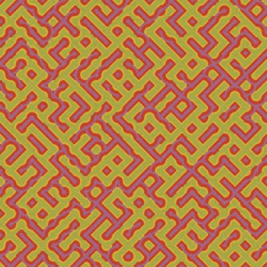 Soyut Geometrik Desen üretken hesaplama sanatı çizimi