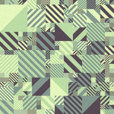 Soyut Geometrik Desen üretken hesaplama sanatı çizimi