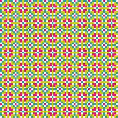 Soyut çapraz desenli üretken hesaplama sanatı çizimi