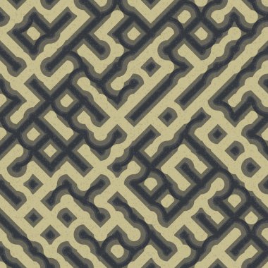 Soyut Geometrik Desen üretken hesaplama sanatı çizimi