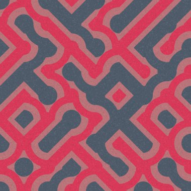 Soyut Geometrik Desen üretken hesaplama sanatı çizimi