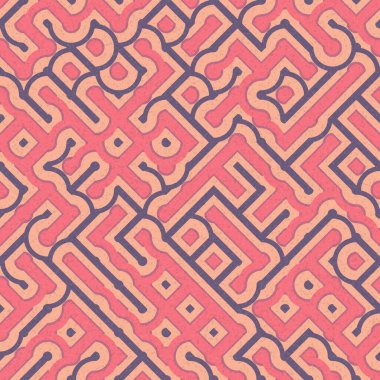 Soyut Geometrik Desen üretken hesaplama sanatı çizimi