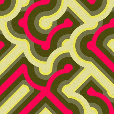 Soyut Geometrik Desen üretken hesaplama sanatı çizimi