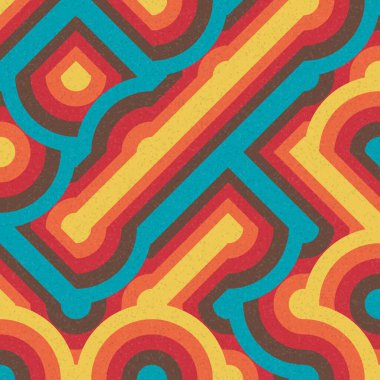 Soyut Geometrik Desen üretken hesaplama sanatı çizimi