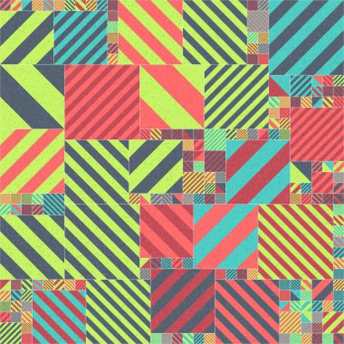 Soyut Geometrik Desen üretken hesaplama sanatı çizimi