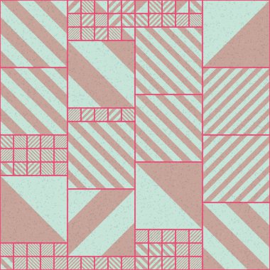 Soyut Geometrik Desen üretken hesaplama sanatı çizimi