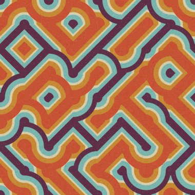 Soyut Geometrik Desen üretken hesaplama sanatı çizimi