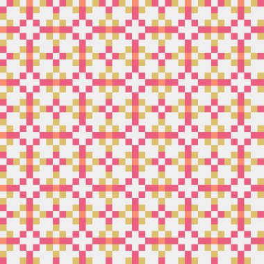 Soyut çapraz desenli üretken hesaplama sanatı çizimi