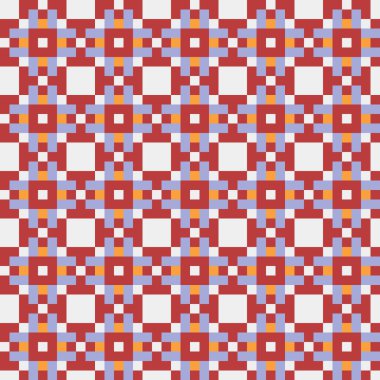 Soyut çapraz desenli üretken hesaplama sanatı çizimi