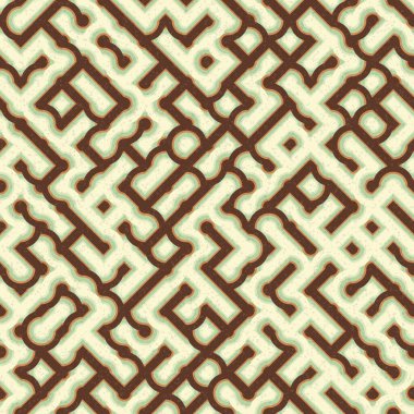 Soyut Geometrik Desen üretken hesaplama sanatı çizimi