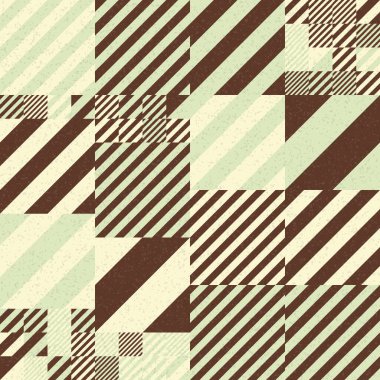 Soyut Geometrik Desen, üretken hesaplayıcı sanat vektörü çizimi