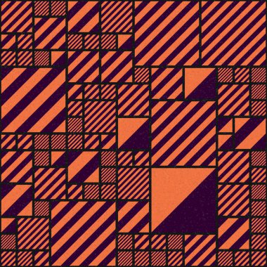 Soyut Geometrik Desen, üretken hesaplayıcı sanat vektörü çizimi