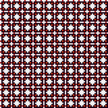 Soyut çapraz desenli üretken hesaplama sanatı çizimi