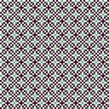 Soyut çapraz desenli üretken hesaplama sanatı çizimi