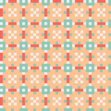 Soyut çapraz desenli üretken hesaplama sanatı çizimi