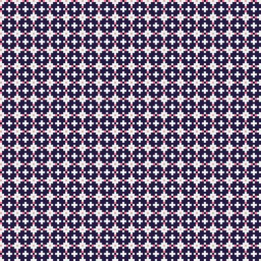 Soyut çapraz desenli üretken hesaplama sanatı çizimi