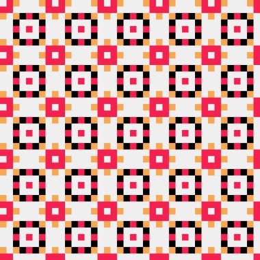 Soyut çapraz desenli üretken hesaplama sanatı çizimi