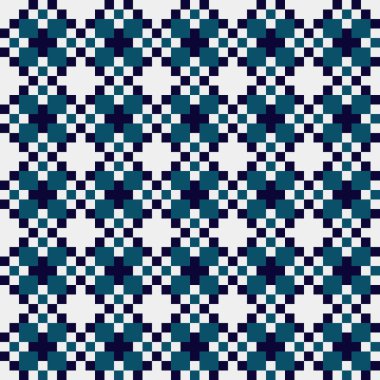 Soyut çapraz desenli üretken hesaplama sanatı çizimi