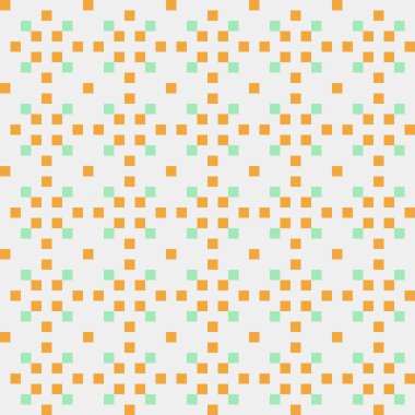 Soyut çapraz desenli üretken hesaplama sanatı çizimi