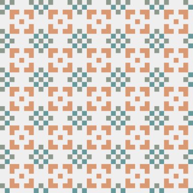 Soyut çapraz desenli üretken hesaplama sanatı çizimi