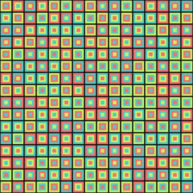 Soyut Geometrik Desen üretken hesaplama sanatı çizimi