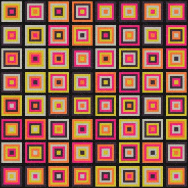 Soyut Geometrik Desen üretken hesaplama sanatı çizimi